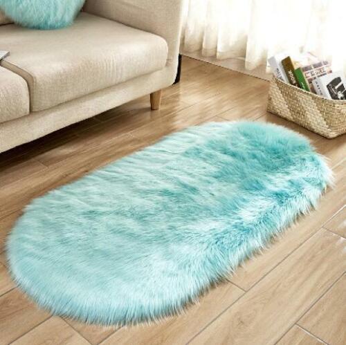 Fluffy Rugs Anti-Skid Shaggy Area Dining Room Carpet Floor Mat Home Bedroom Soft - Picture 9 of 26