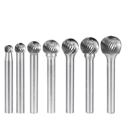 D Type Frässtift Hartmetallfräser 6mm Schaft Wolframcarbid Metall Fräser 6-16mm