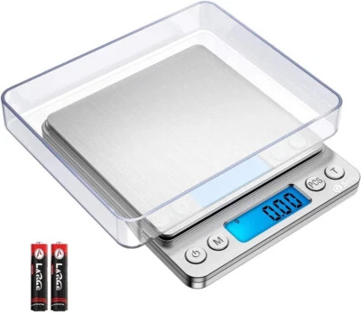 VISIT THE CRIACR STORE Criacr Digital Pocket Scales 500g High-Precision Kitchen Scales Stainless Steel