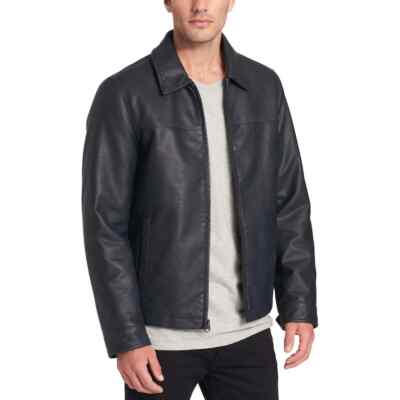 Áo Khoác Da Nam Dockers James Faux Leather Jacket Màu Nâu | Đặt Mua Giá Tốt