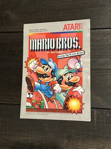 Ficha Técnica de Mario Bros. para Atari 5200 | Museo del Videojuego