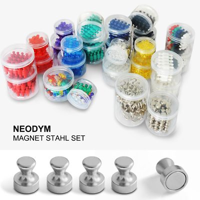 Neodym-Magnethaken | Push Pins | 50er- oder 100er-Set Magnete Magnet SONDERPREIS