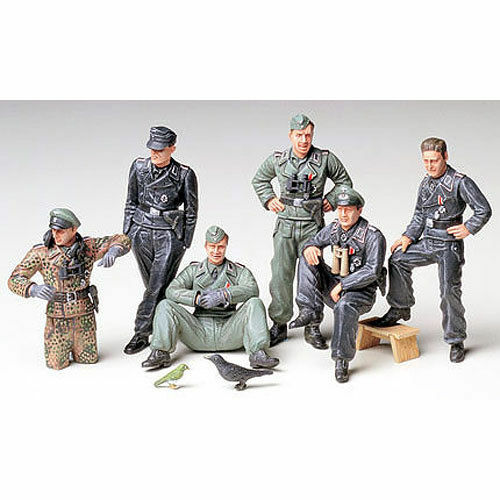 Tamiya 35201 deutsche Panzerbesatzung in Ruhe 1:35 Militär Modellbausatz - Bild 1 von 3