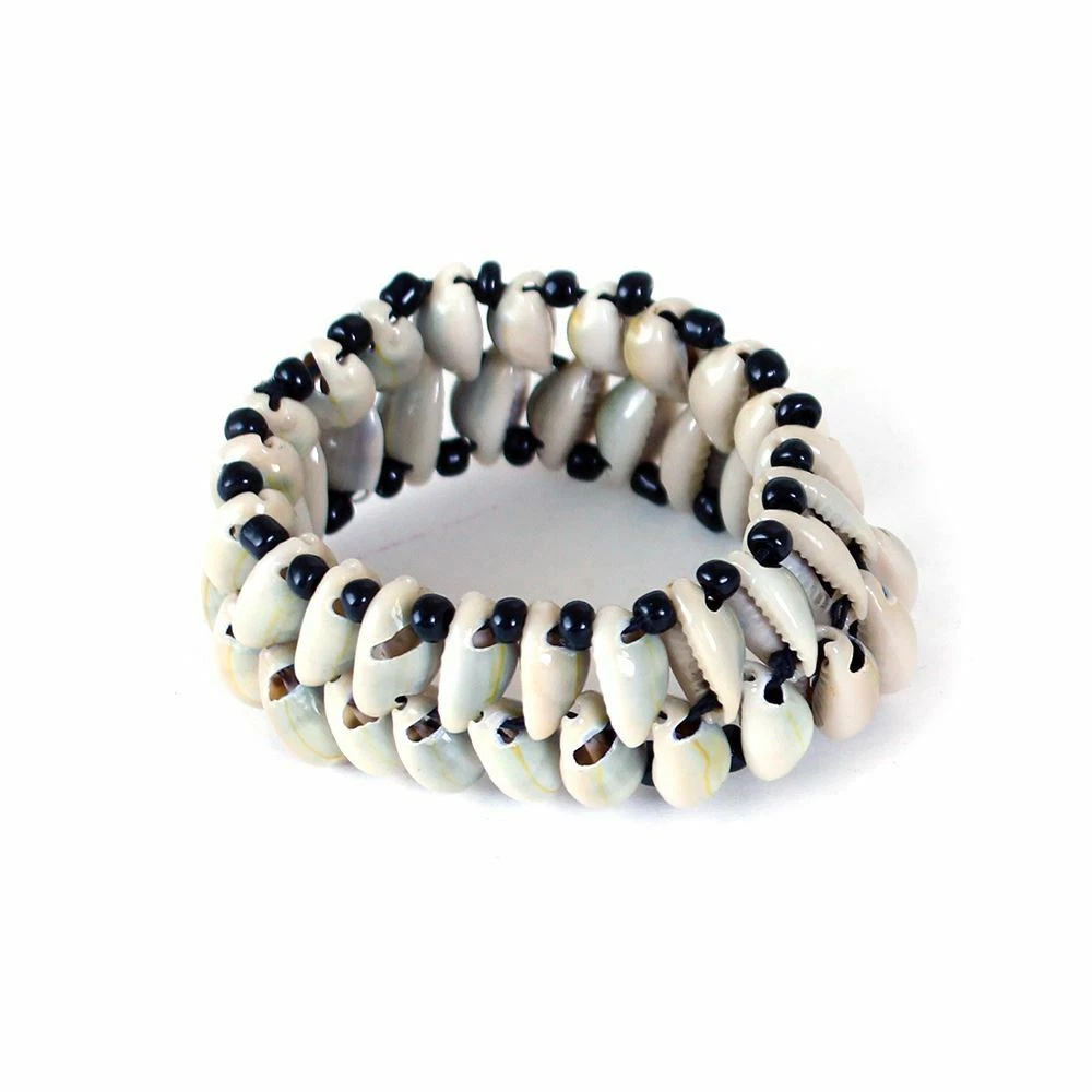 Double Row Cowrie Shell Bracelet eBay