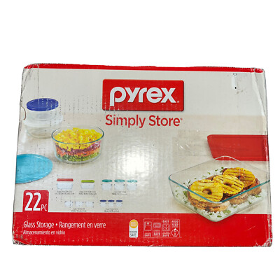 Pyrex 22 Piece Food Storage Container Set- Damaged box