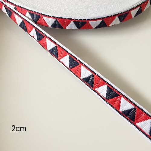 Jacquard Trim Braid or Embroidered Ribbon Craft Sewing Retro Boho Ethnic Scandi - Picture 214 of 276