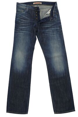Mustang Michigan Herren Jeans Hose W31 L34 31/34 blau dunkelblau stonewashed