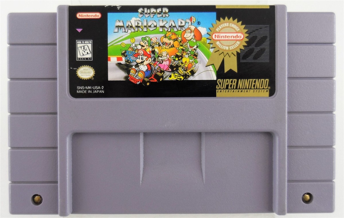 Super Mario Kart Player's Choice SNS-MK-USA-2 (SNES, 1992) Used