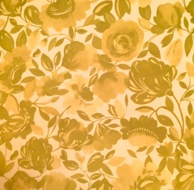 CLARKE & CLARKE Caitlin Velvet Citrus Green White Floral Remnant New