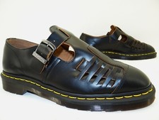Dr. Martens Mica Slipper Sandalen Sandalette Herren Schuhe Leder Gr.43 Schwarz