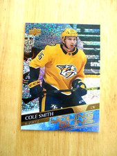 20-21 UD Series 2 Cole Smith Speckled Rainbow Foil Young Guns Nashville Predator