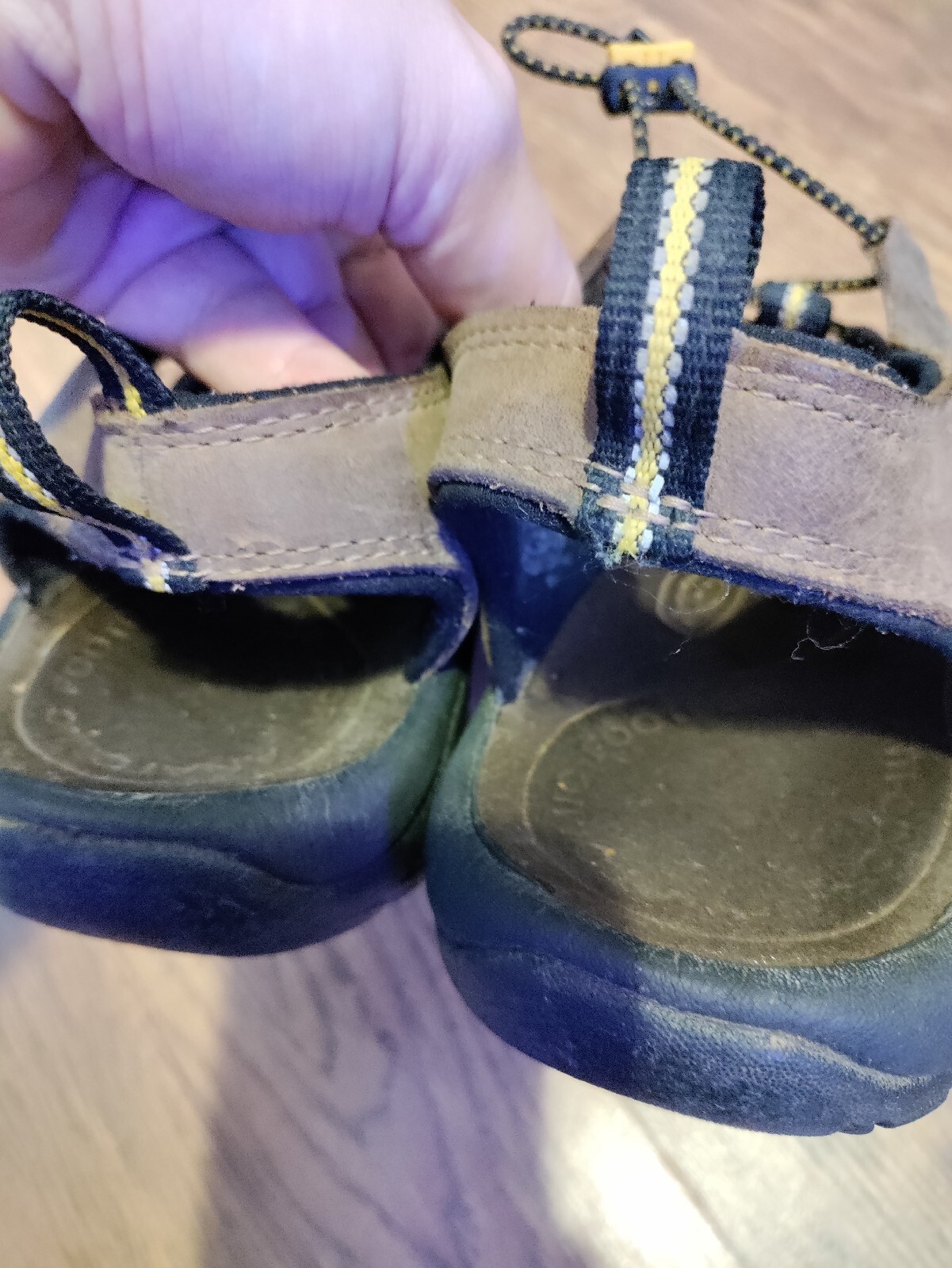 Sandali sportivi Keen Newport H2 in pelle marrone impermeabili da uomo taglia 7