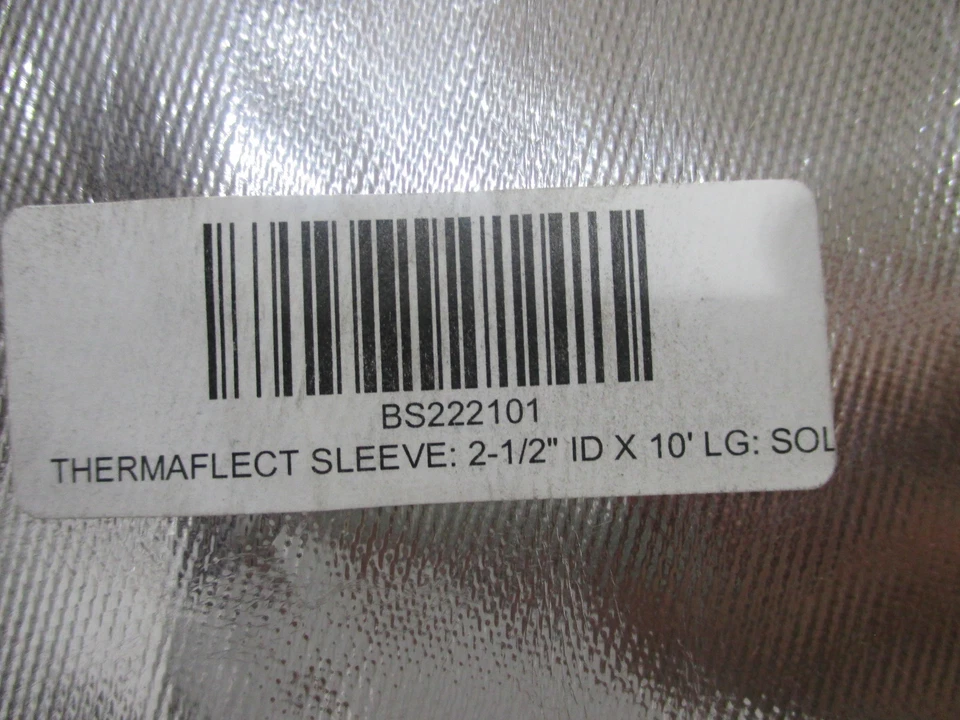 Thermaflect sleeve heatshield products 2 1/2" x 10 ft. 270213 (BS222101) sewn - Image 3 of 4