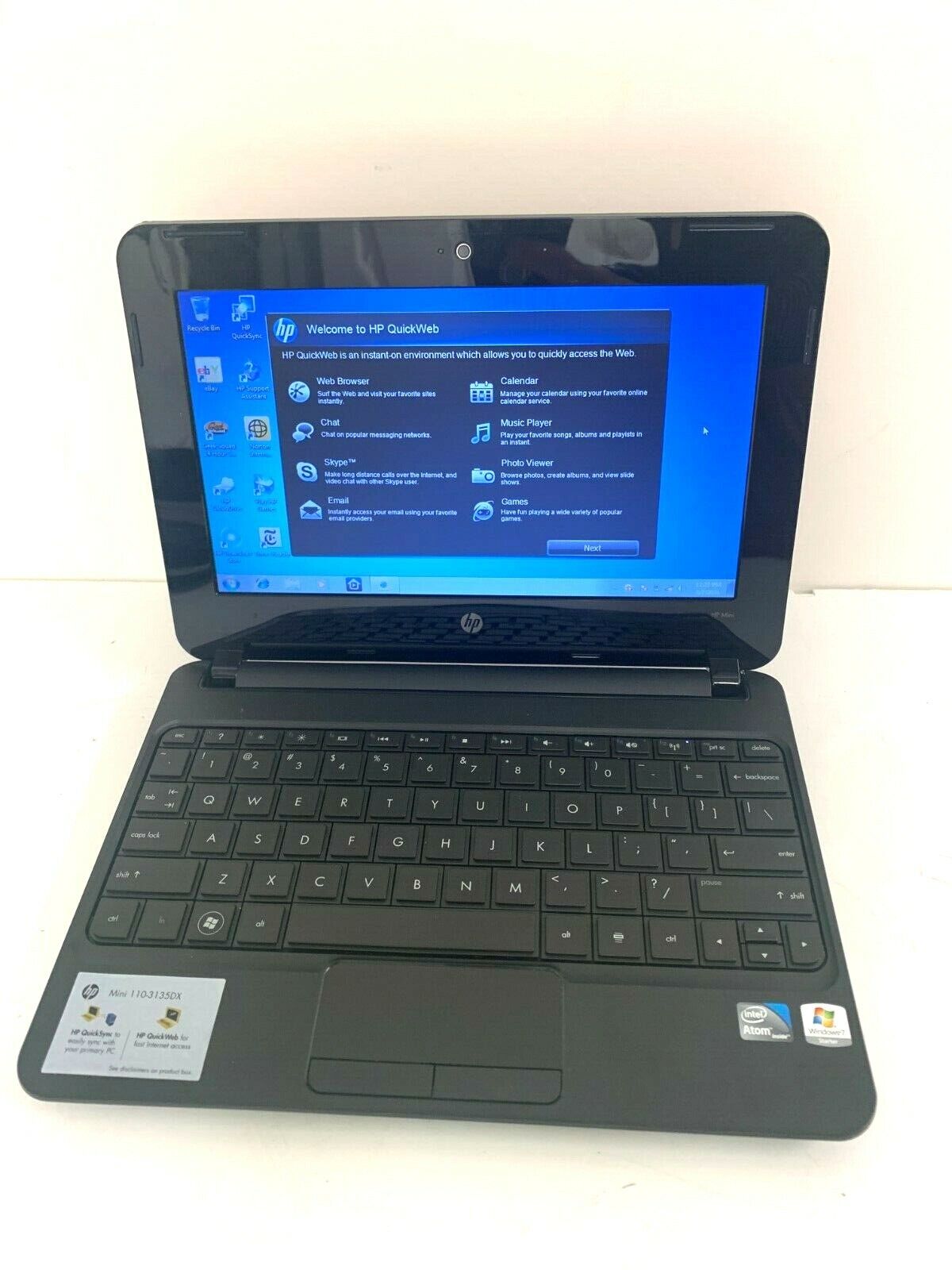 Hewlett-Packard Window Mini Laptop - Red | eBay