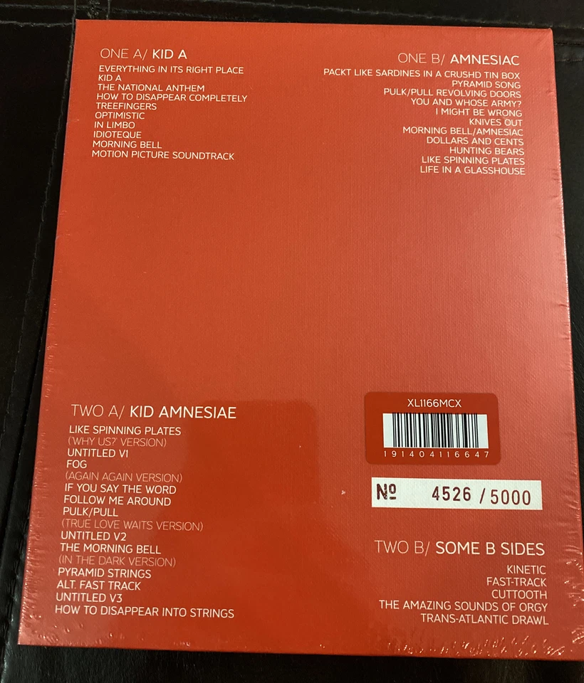 Radiohead Kid A Mnesiette 2x Cassette Book SEALED #4526/5000 XL1166MCX - Image 2 of 4