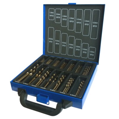 Kobalt Bohrer Set für Edelstahl Inox 5% M35 Metall HSS-Co 99 Kobalt Bits