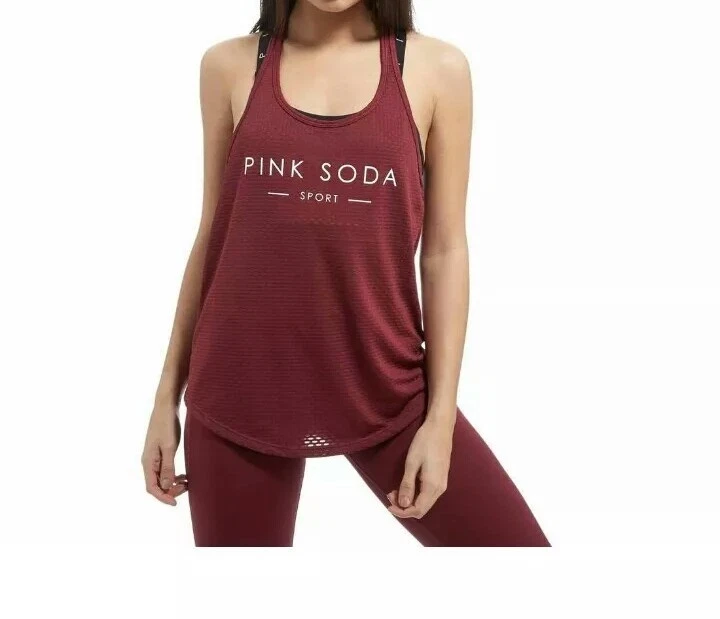 Pink soda shop tank top