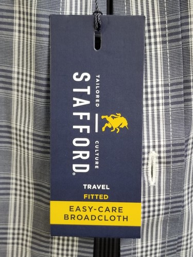 Men's Stafford Long Sleeve Shirt. Size 16. NWT. - 第 5/8 張圖片
