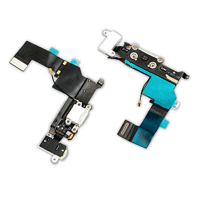 USB FLEX iPhone 5s Ladebuchse Buchse USB Charging Connector Audio dock NEU weiß