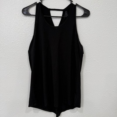 Athleta Black Twist Back Workout Tank Top XS Athletic Activewear