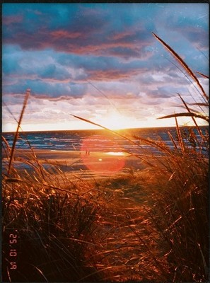 Landscape Digital Photograph of Beach Sunset Seascape (Selling Full ownership)