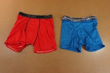 Hanes Boys Size Medium Red Blue Boxer Brief Underwear 2 Pieces New