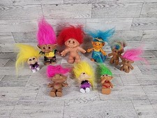 Lot of 9 Troll Dolls Vintage Russ Burger King DAM Toys