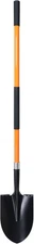 VNIMTI Heavy Duty Gardening Shovel, 56 Inch Round Blade with Orange 