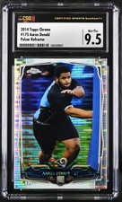 2014 Chrome Aaron Donald #175 Pulsar Refractor St. Louis Rams Rookie CGC 9.5