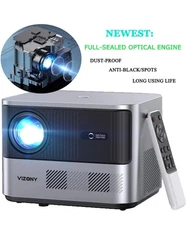 VIZONY FHD 1080P Projectors 800ANSI 5G WiFi Bluetooth Outdoor Full-Sealed Engine