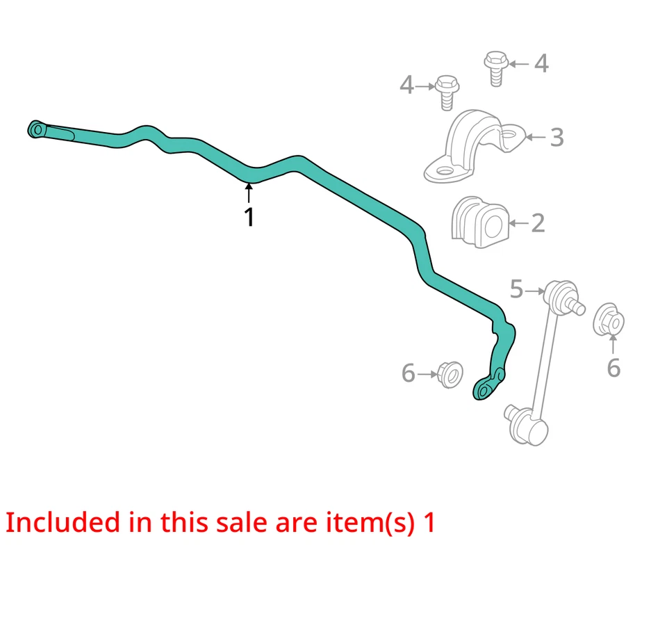 Barra estabilizadora delantera Mercury Mariner 2008-2008 OEM DIVU7 Foto 2 de 3