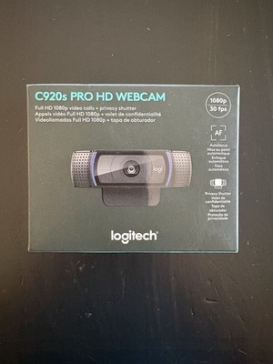 NEW Sealed Logitech C920s Pro HD Webcam 1080p USB Autofocus Privacy Shutter
