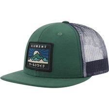 Trucker Hat, 6 Panel Adult Baseball Cap with Flat Brim, Dark Green, Size