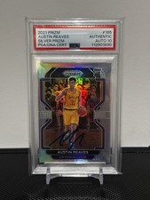 2021-22 Panini Prizm - Austin Reaves #165 Silver Prizm PSA Authentic Auto 10
