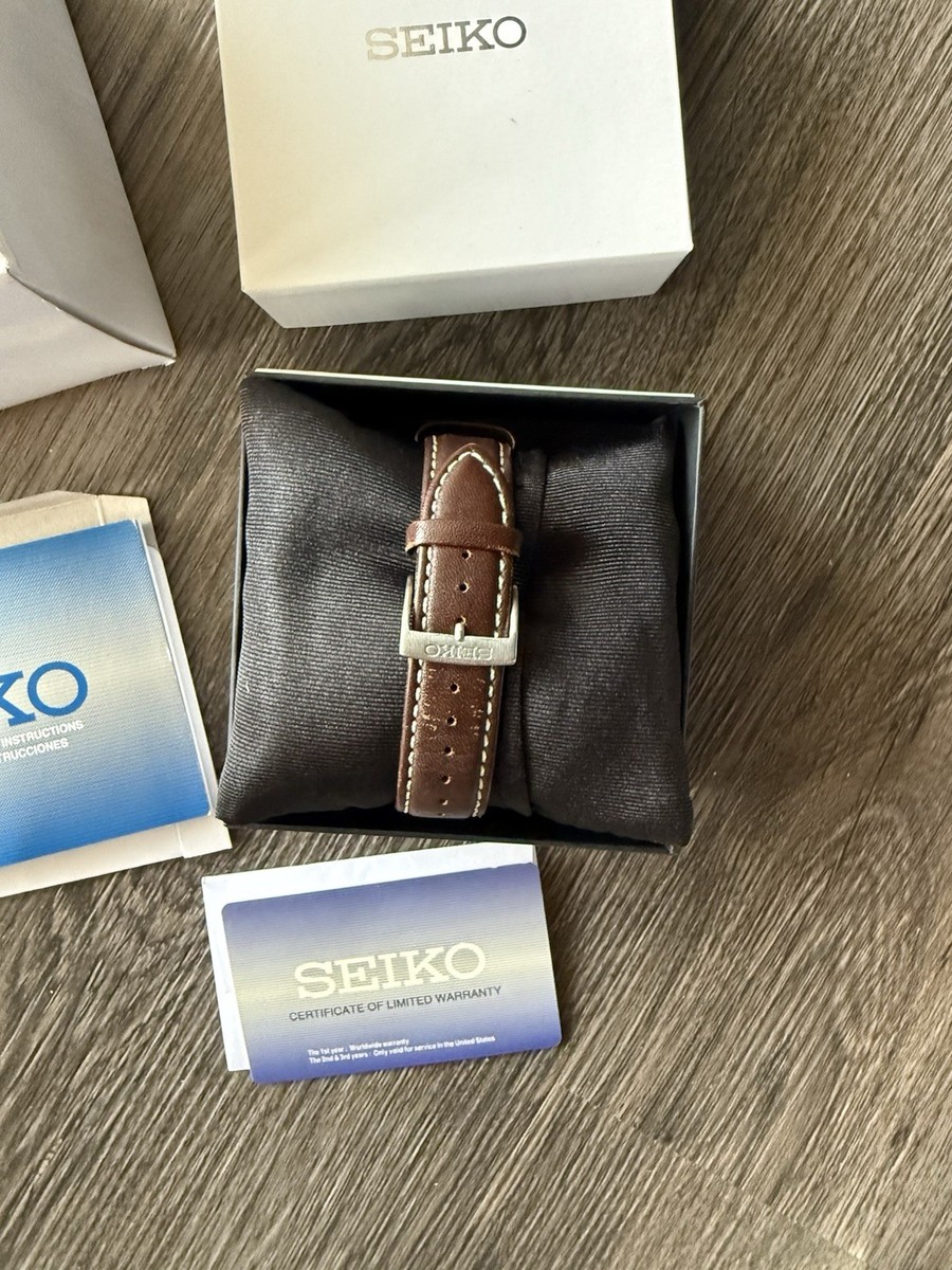 Seiko SUR449 Essentials 40mm Men's Brown Leather Quartz Watch