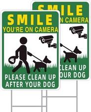 Clean UP After Your Dog Signs, 2-Pack, Signs-01