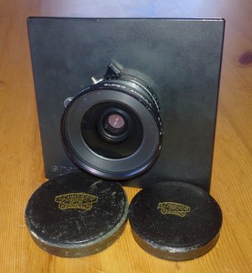 Schneider Super Angulon 65mm f/5.6 5x4 Large Format Lens + Shutter + Sinar Board