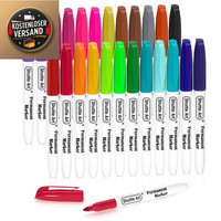 Shuttle Art Permanentmarker Set 24 Farben Feine Wasserfest