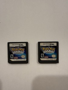 Pokemon Diamond Nintendo DS Authentic Cart Lot Of 2 Needs Cleaning For Parts