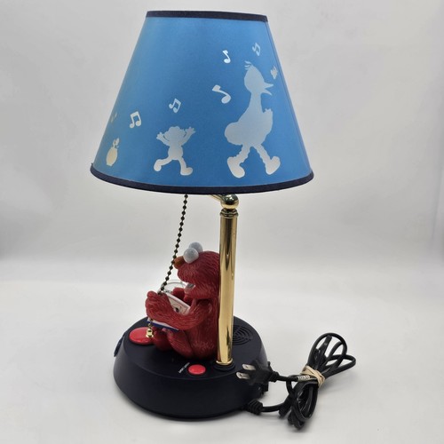 Elmo Animated Talking Lamp Sesame Street Nursery Light w/ Night Light 2002 WORKS - Picture 4 of 6