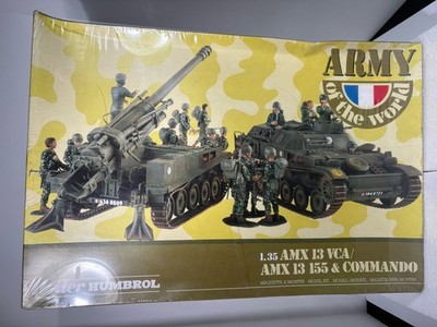 Heller HUMBROL 1/35 AMX 13 VCA/ AMX 13 155 & COMMANDO Model Kit #81128 Sealed