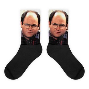 George Costanza Inspired Socks Seinfeld Fan