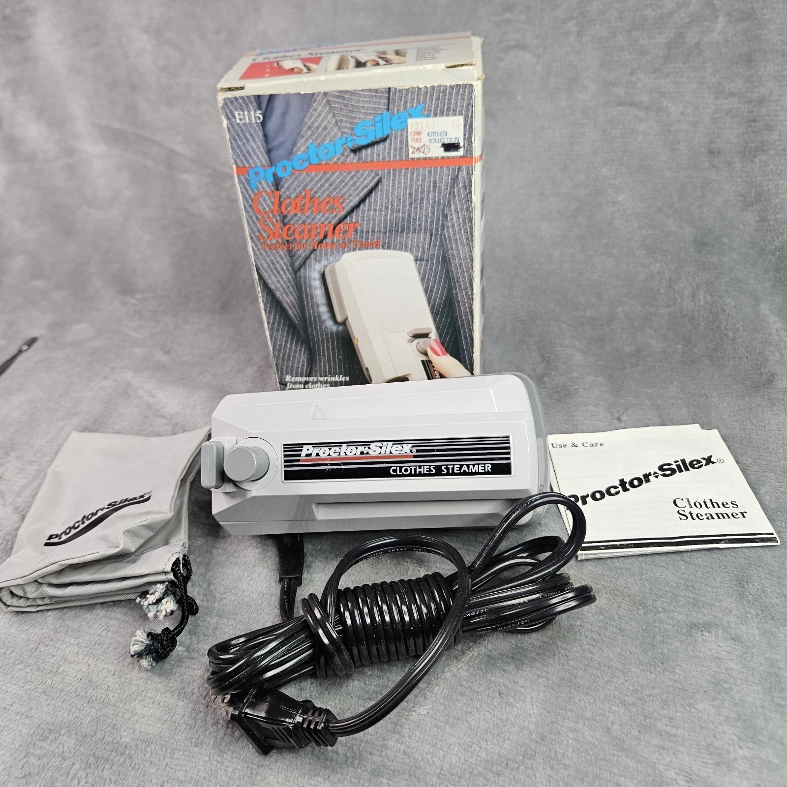 Proctor Silex Compact Garment Travel Clothes Steamer Model E115 Dual Voltage
Opens in a new window o