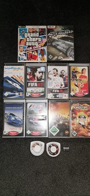 11 PSP Spiele + Speicherstick 2x Speicherkarte 4GB, 32MB und 2 PC Spiele