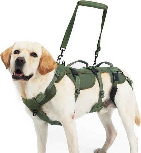 Dog Lift Harness Medium Green PUPTECK Support Sling for Rear Leg Injury Help