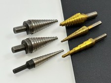 Mac Tools Usa Va502t 3pc Nitride Coated Step Drill Bit Set W 3pc Usa Unibit Lot