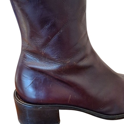 Vintage Women's Banana Republic Italian Leather Boots 90s Size 10 M - Picture 12 of 12