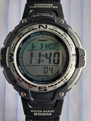 Casio SGW100-1V Men's Gray Watch