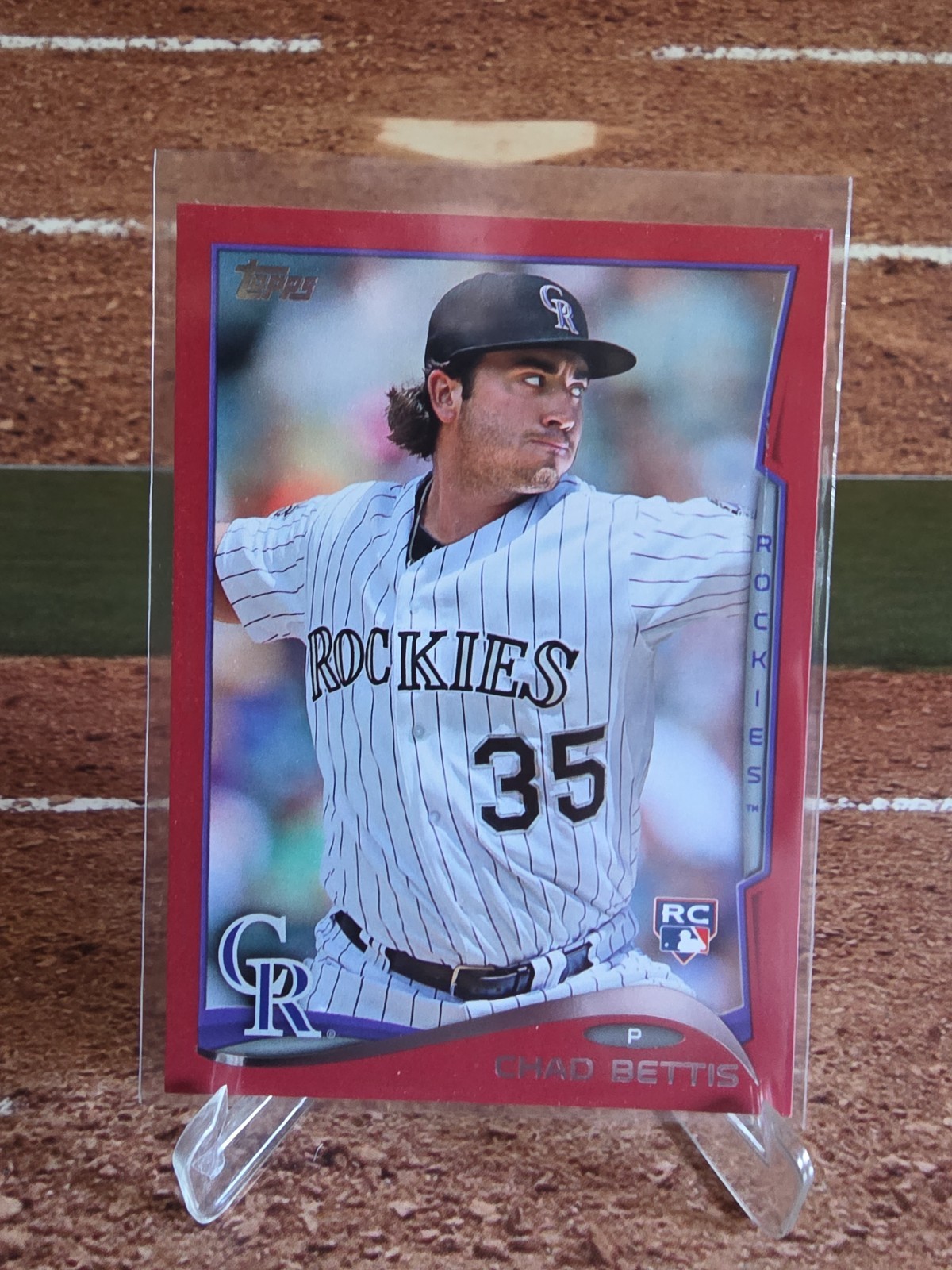 2014 Topps Target - Red Chad Bettis #290 Rookie RC - Colorado Rockies 