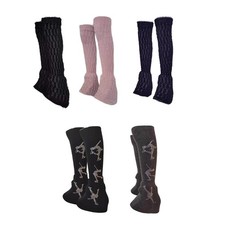 2Pcs Figure Skating Leg Warmers Leg Sleeves Leg Cover